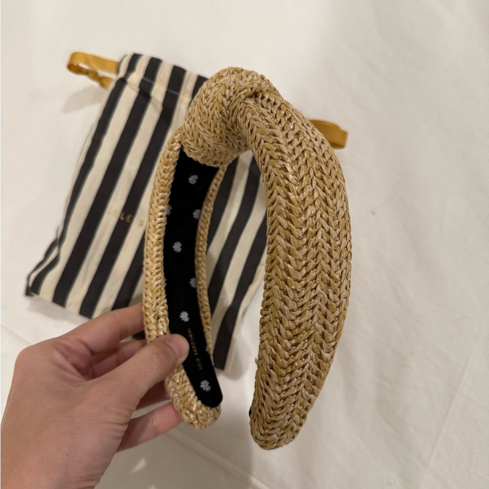Lele Sadoughi Raffia Knotted Headband